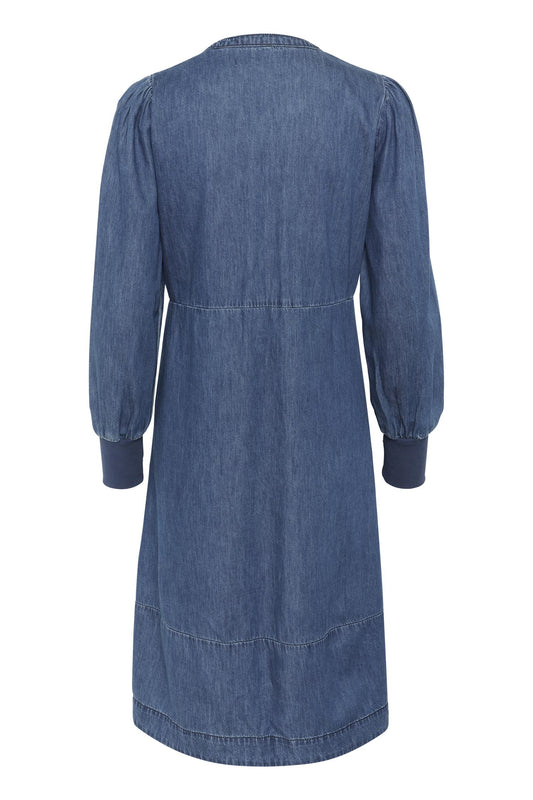 Culture Allura Arpa Rib Dress Dark Blue Wash