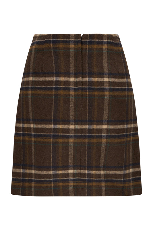 Katrin Uri Adam Check Skirt Coffee