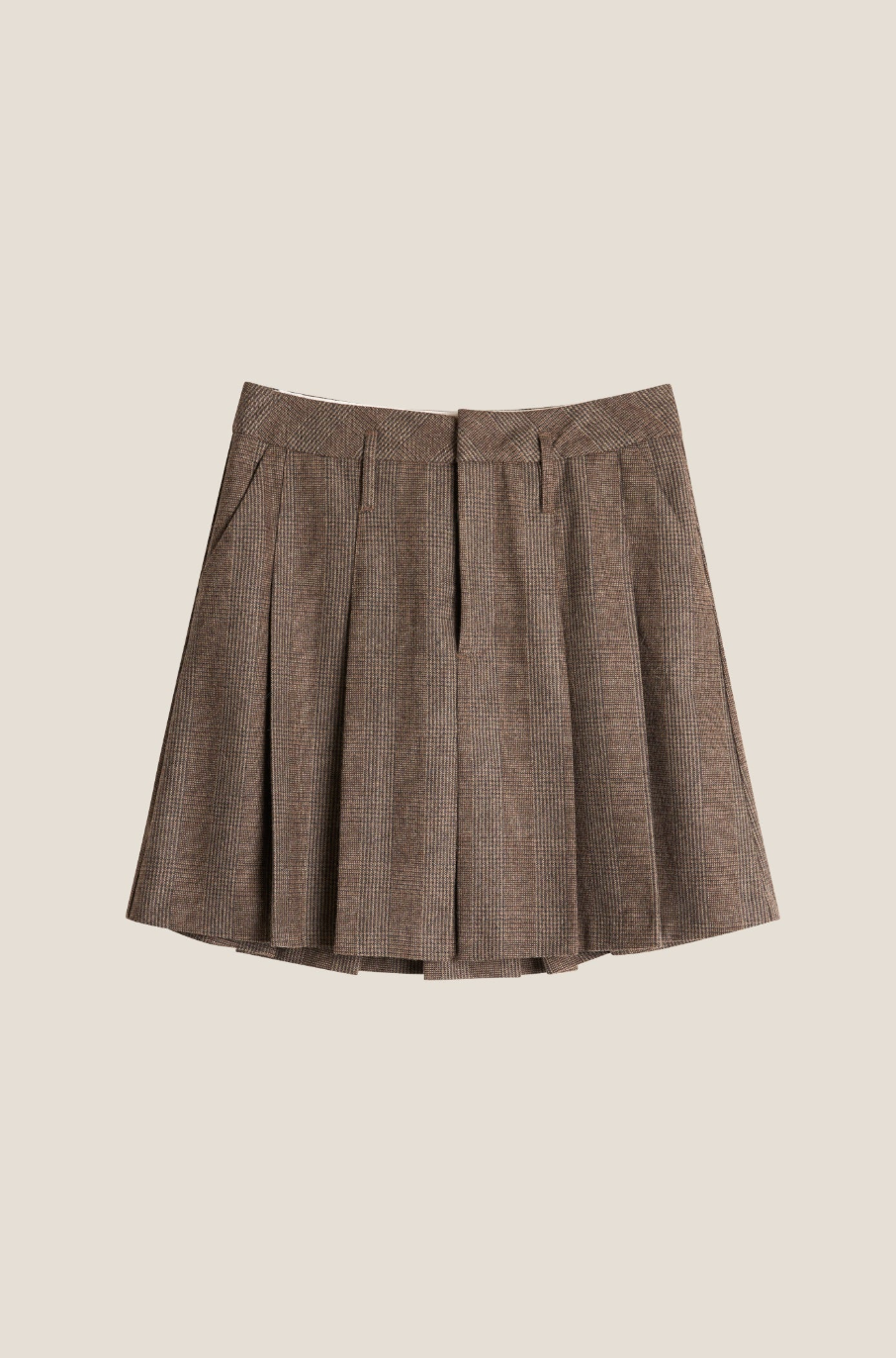 Line of Oslo School 25 Wool Check Skirt