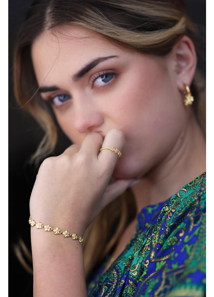 Farmhouse Camilla Øhrling Small Flower Bracelet Gold