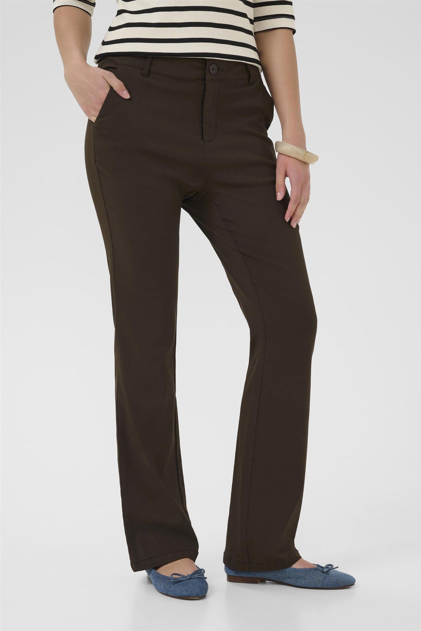 Culture Benghta Long Flare Pants Demitasse
