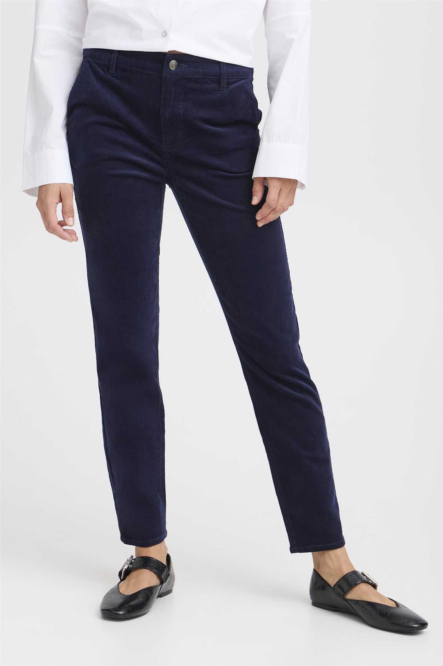Pulz Sally HW Pant Ankl Lenght Dark Shappire