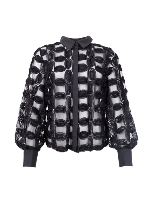 Black Colour Violet Shirt Black