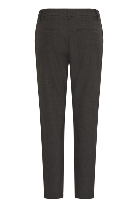 Pulz Bindy Melange HW Pant Ankl Skinny Espresso Melange