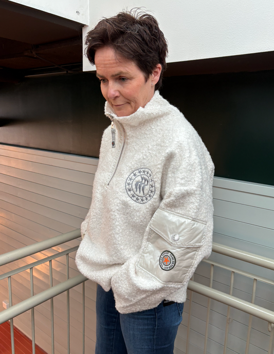 C.A.Y.A Nini Half Zip White