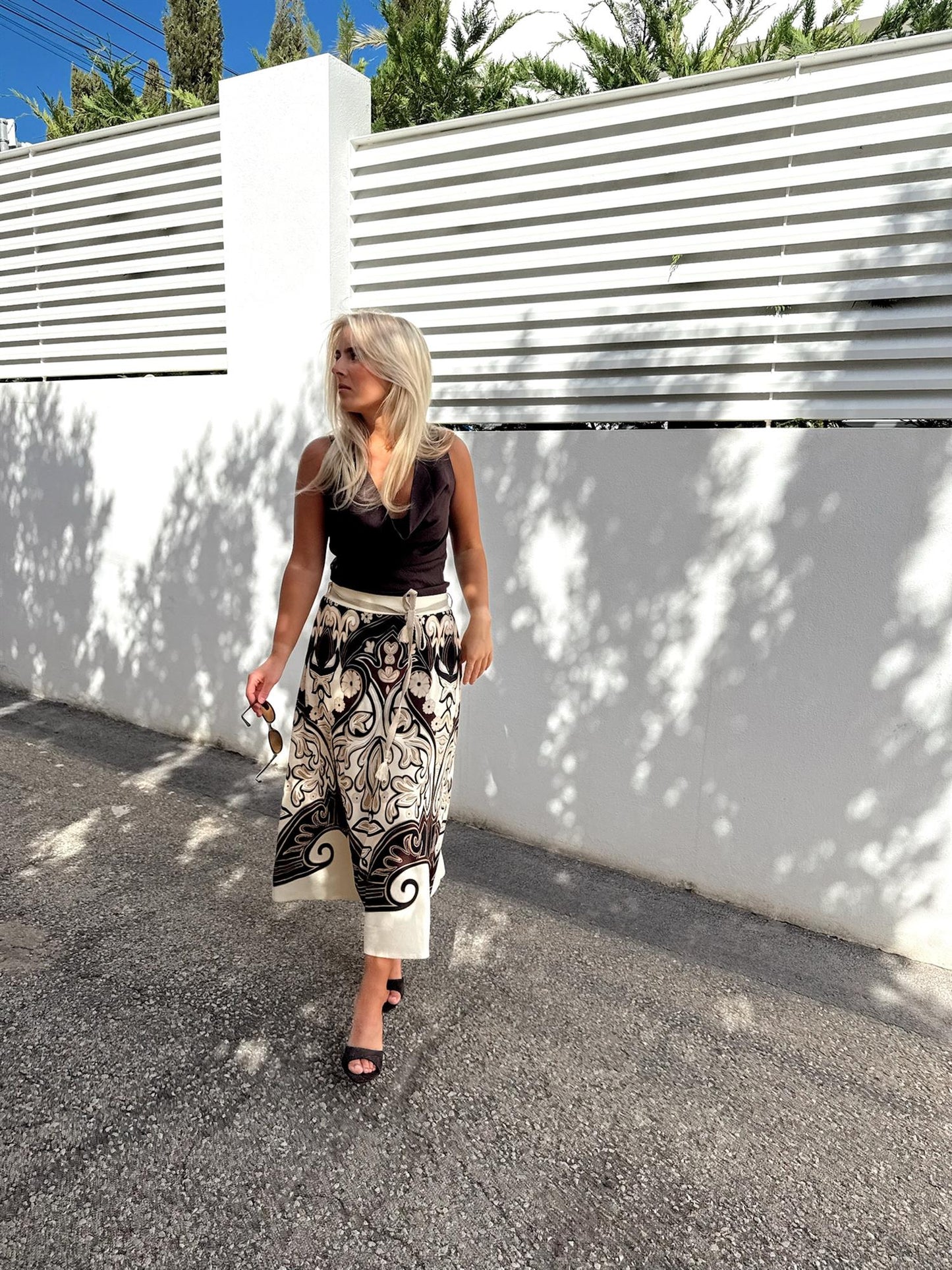 Rah Oslo Printed Skirt Fantasia