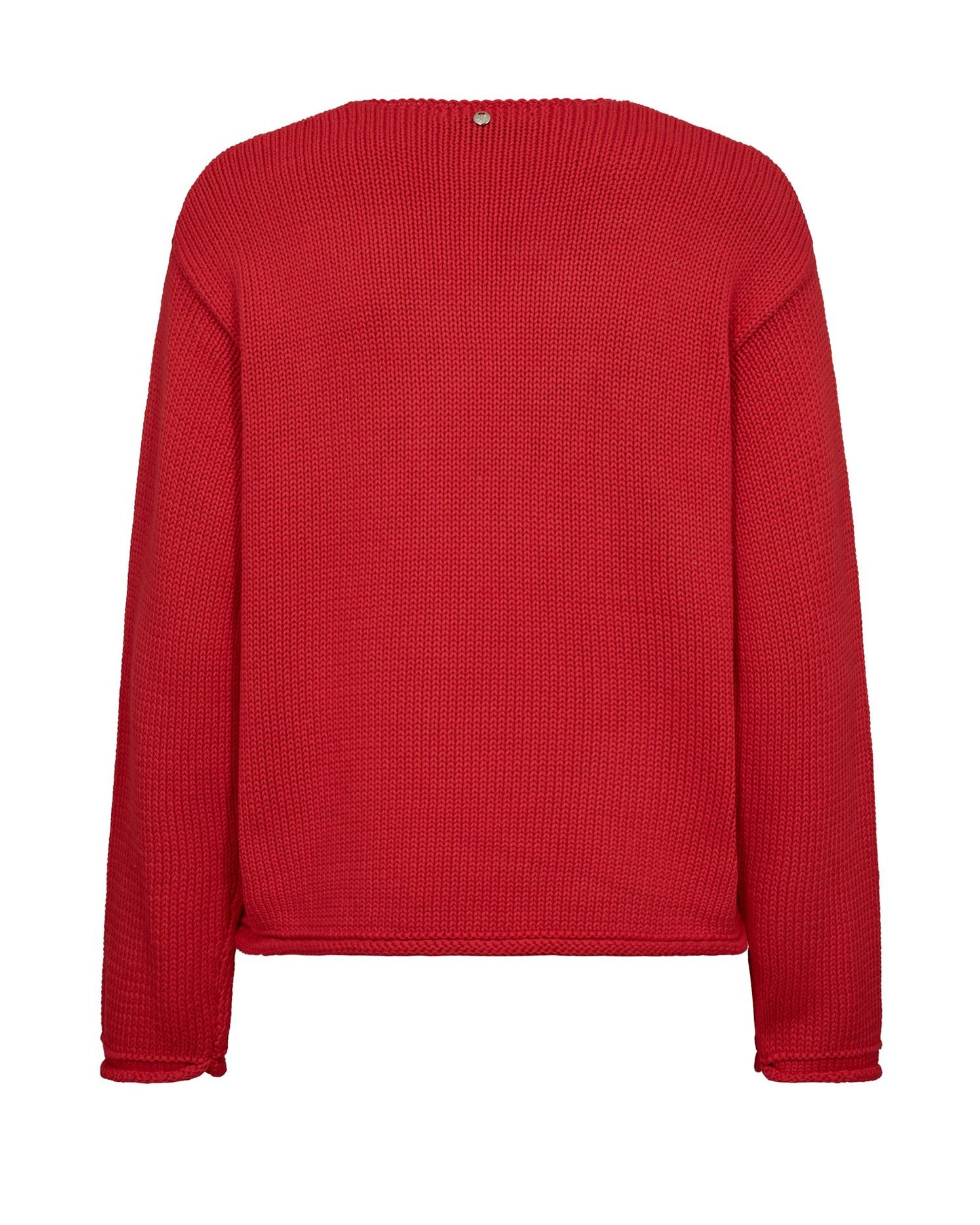 Mos Mosh Bine LS V-neck Knit Chinese Red