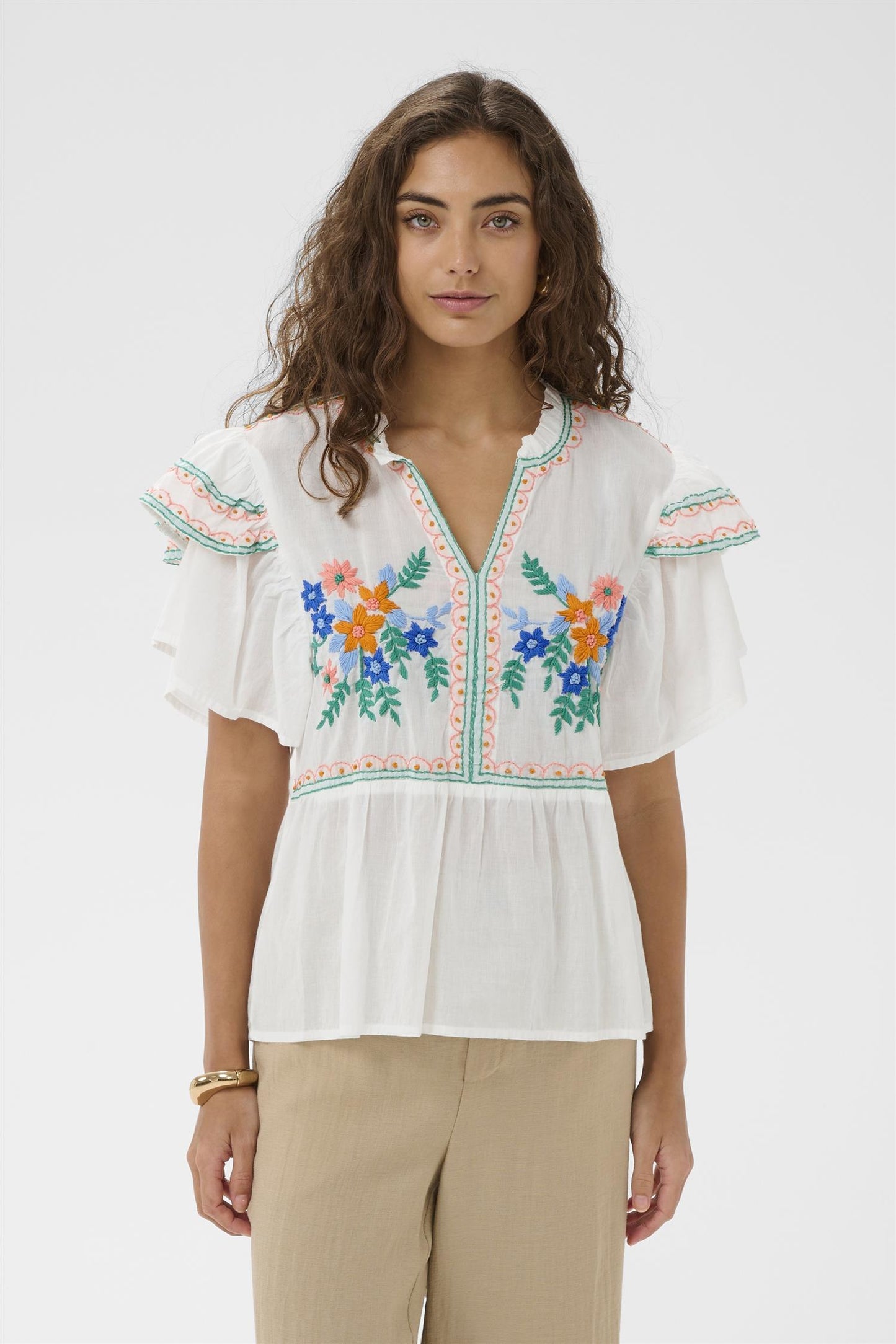 Culture Lucinda Blouse Spring Gardenia