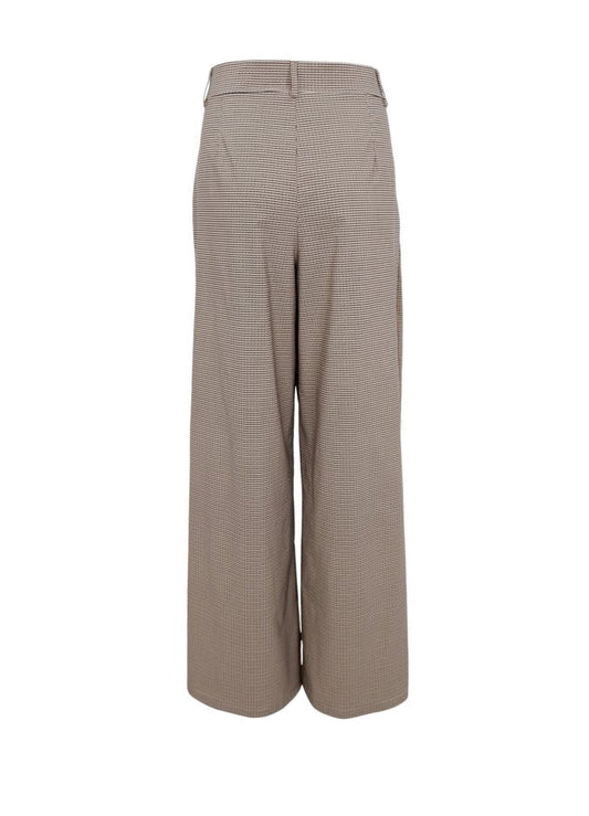 Black Colour Davina Art Wideleg Pant Brown