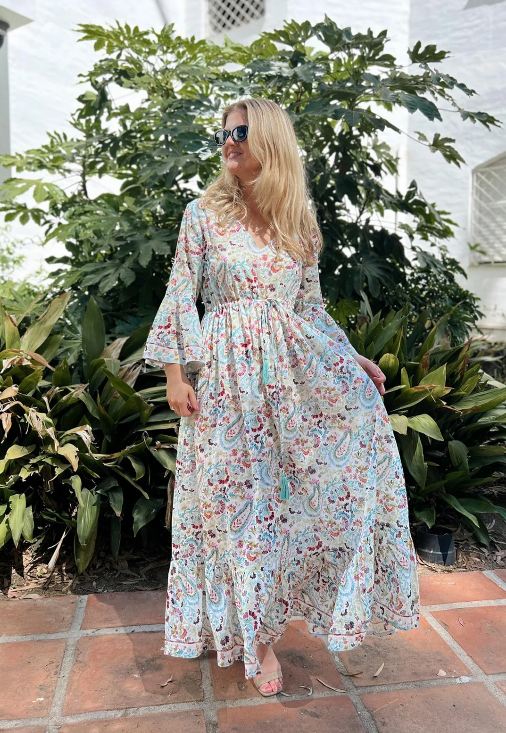 Rah Oslo Maria Dress Mint Paisley