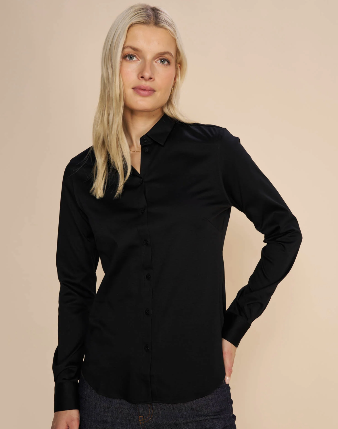 Mos Mosh Tina Jersey Shirt Black