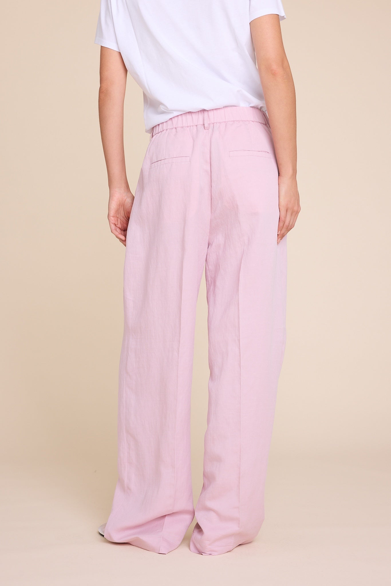 Line of Oslo Ursula Linen Trouser Pink