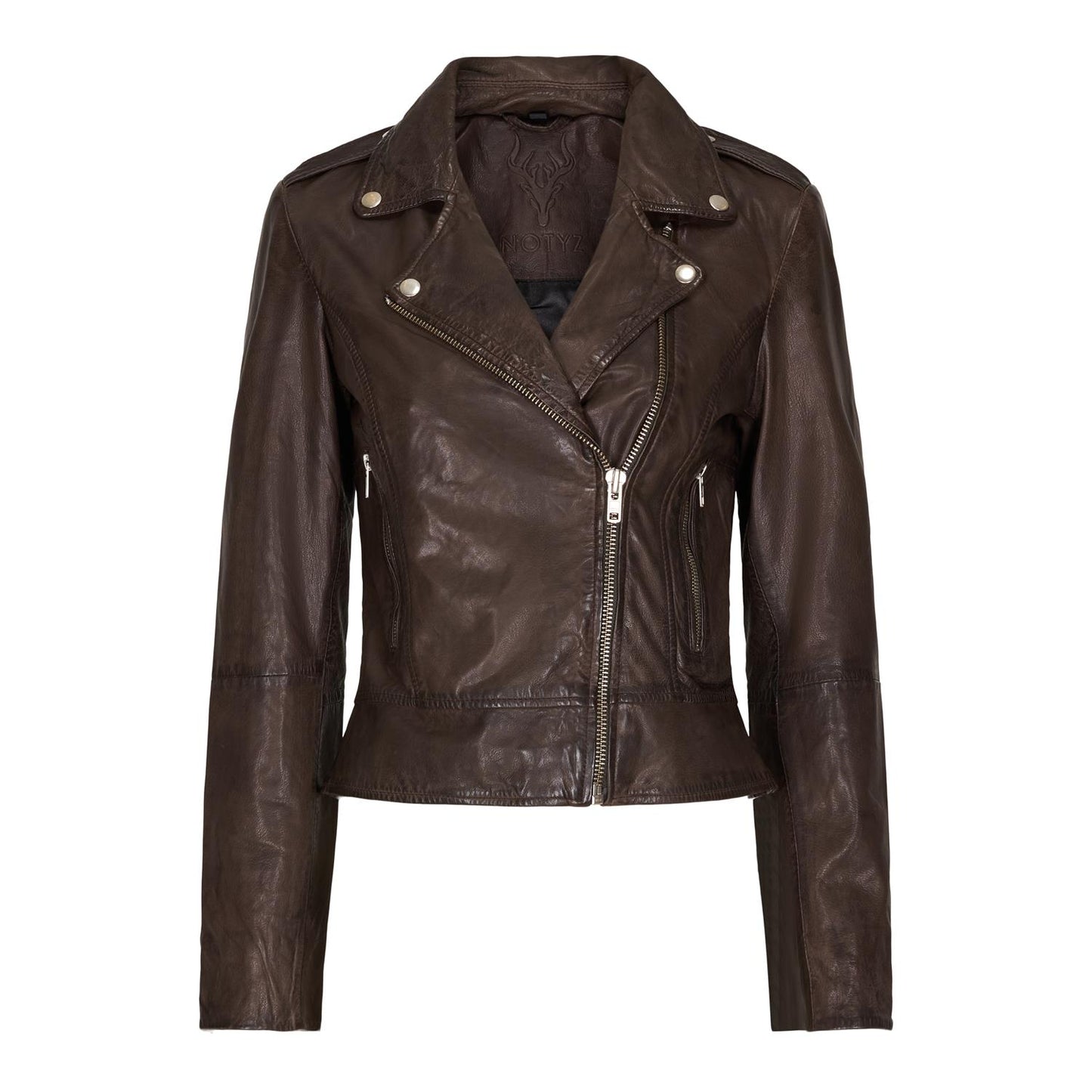Notyz Biker Jacket Almond Brown