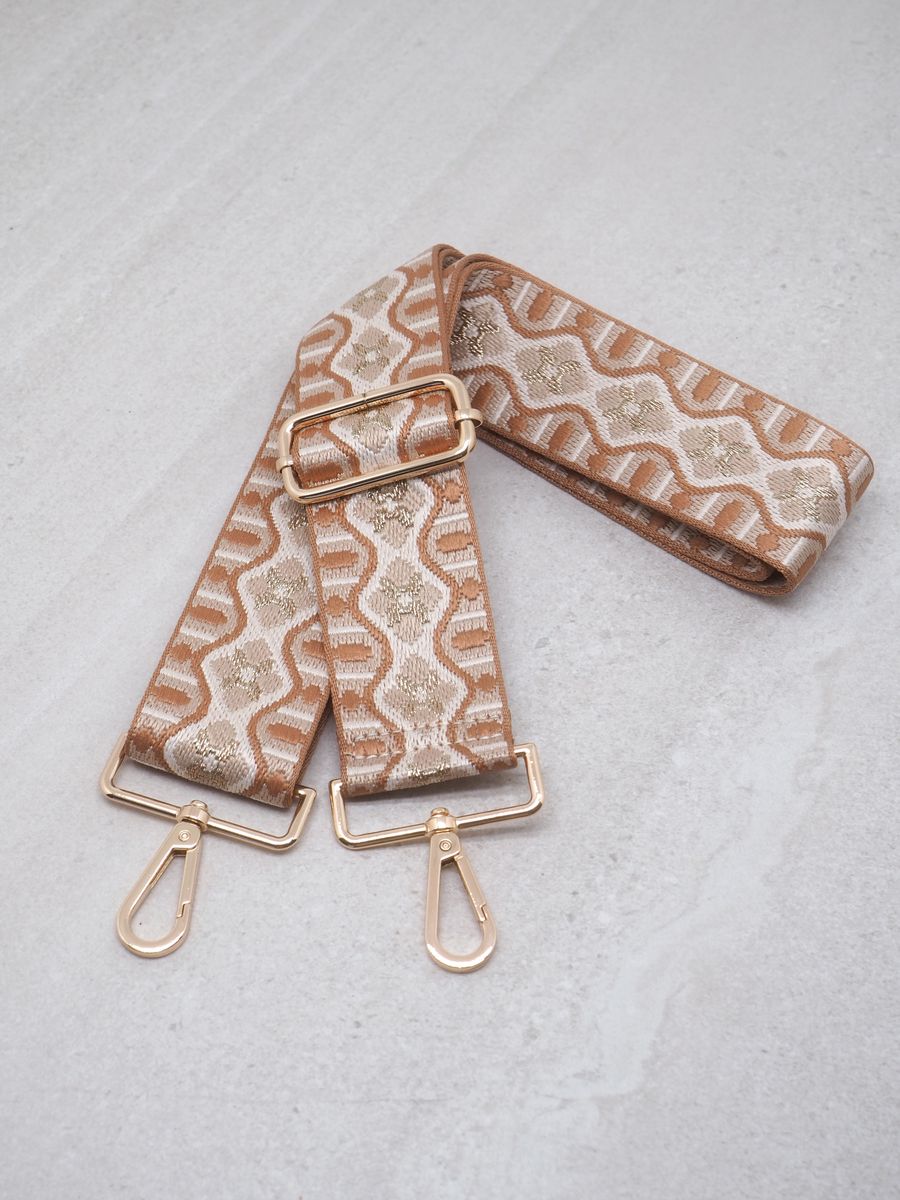 7-Days Veskestropp vevet cognac