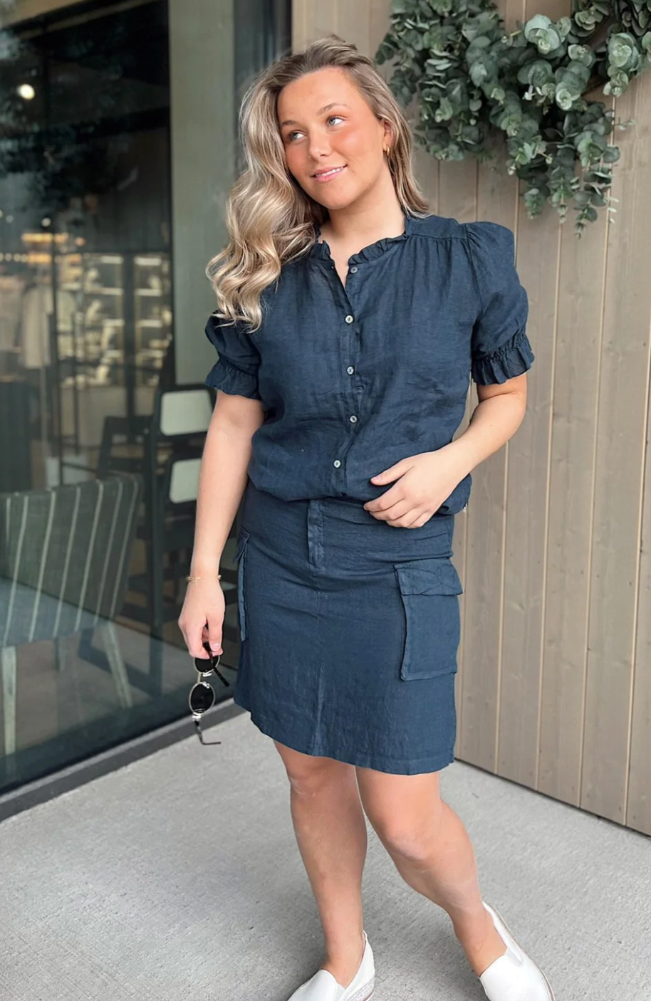 Rah Oslo Sissy Skirt Navy
