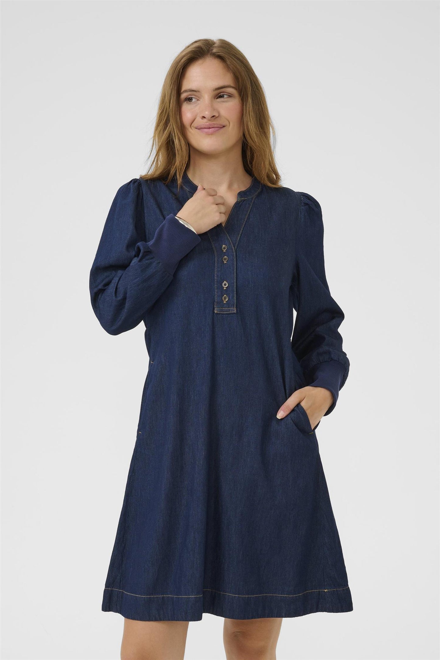 Culture Hilka Arpa Short Dress Rinse Wash