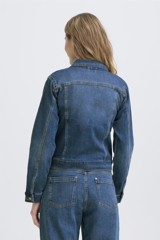 Pulz Jay Denim Jacket Medium Blue Denim