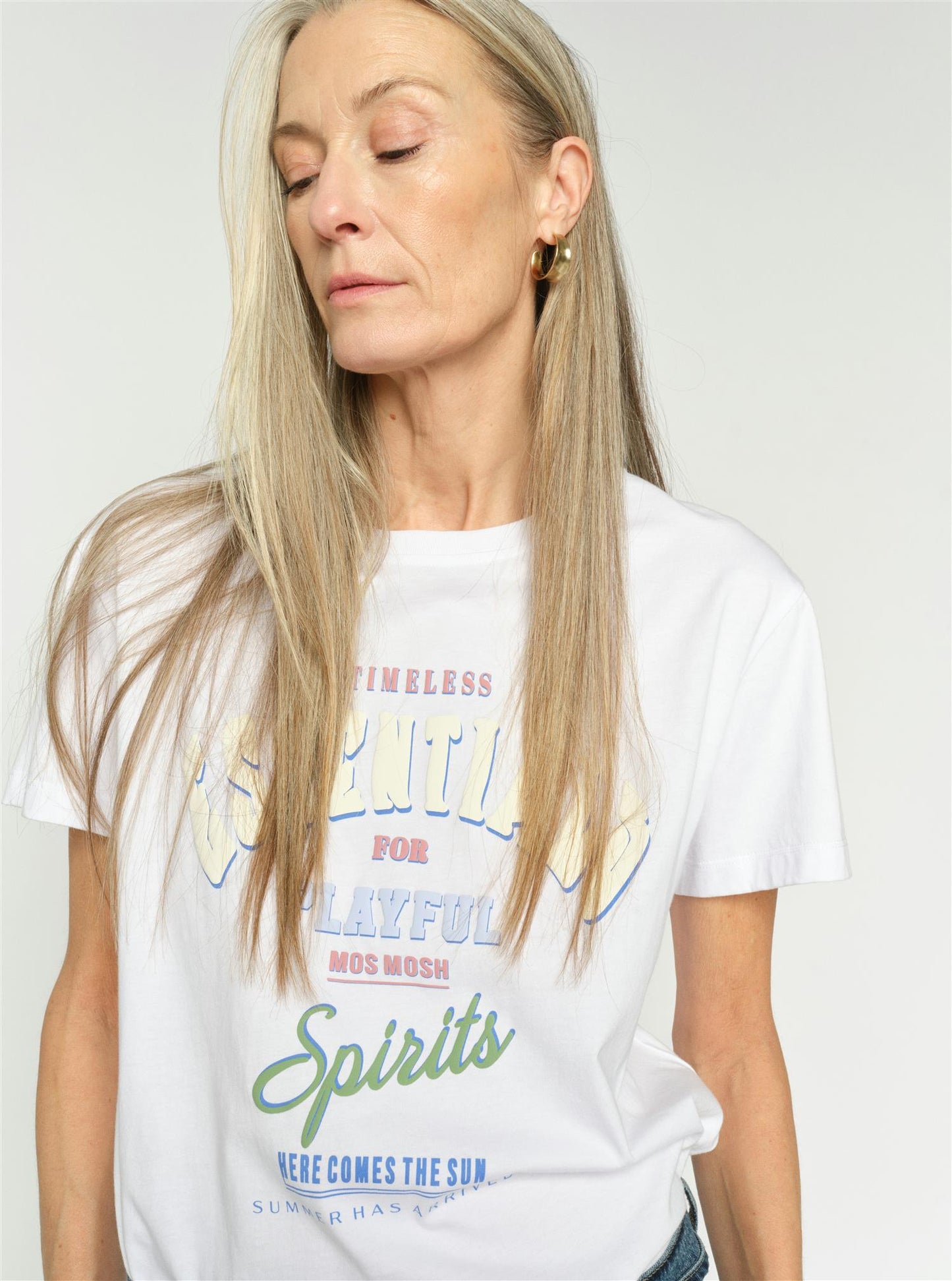 Mos Mosh Raft O-SS Tee White