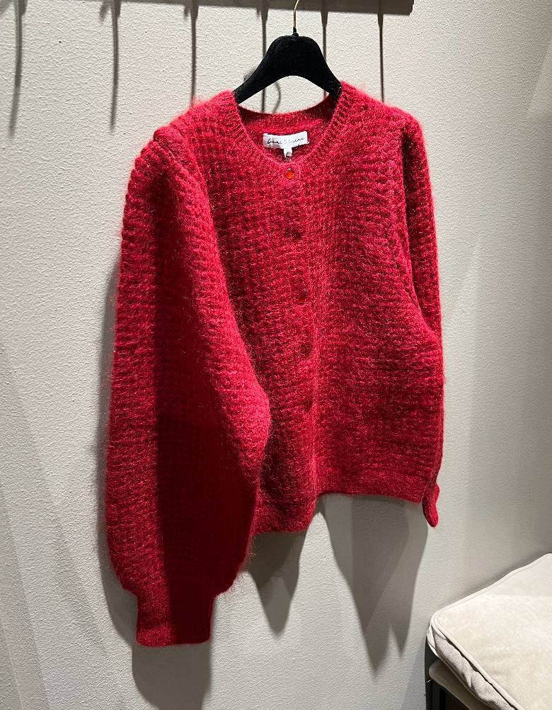 Dear Dharma Sara Cardigan Cherry