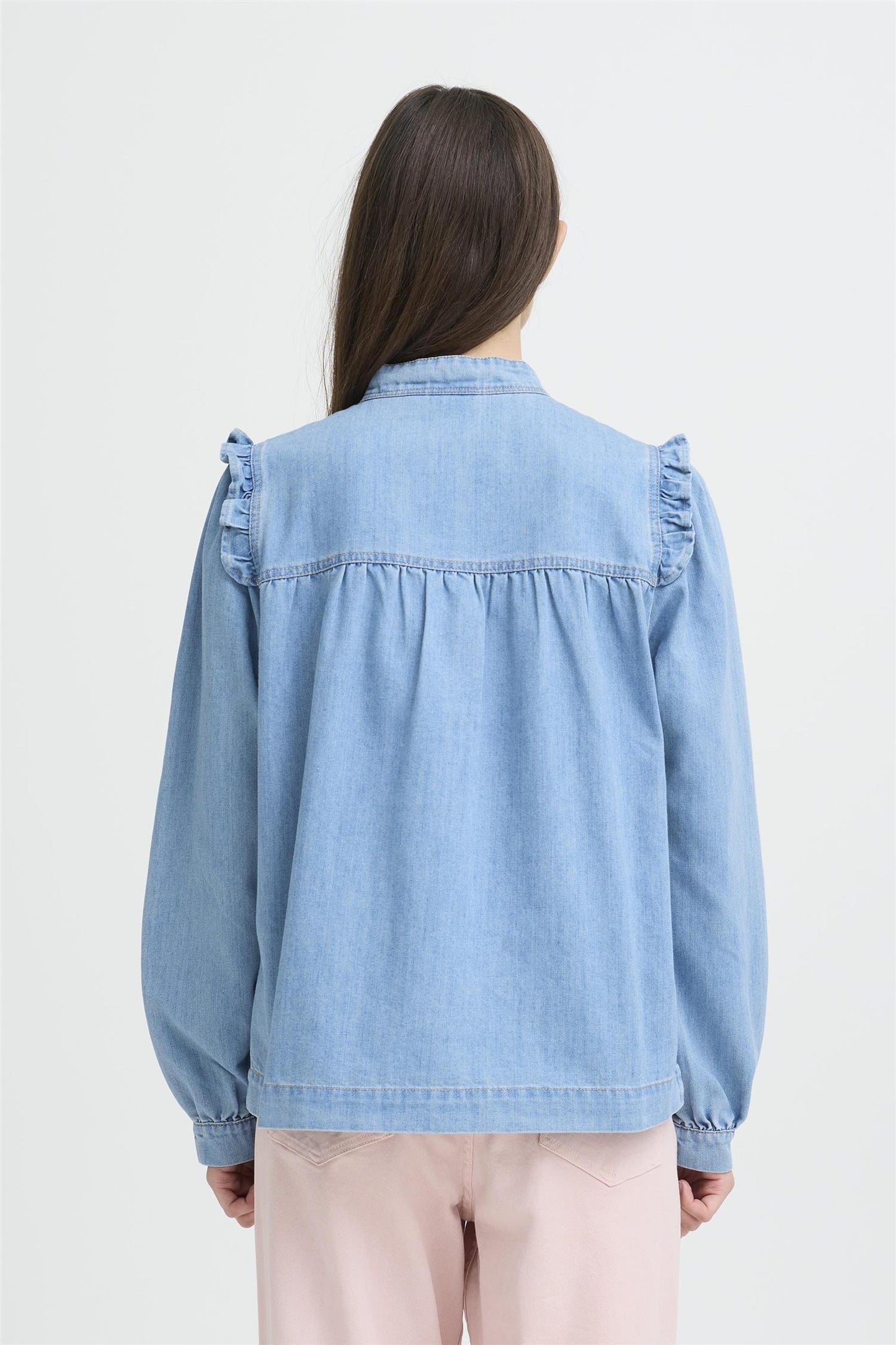 Pulz Malia Shirt Light Blue Denim
