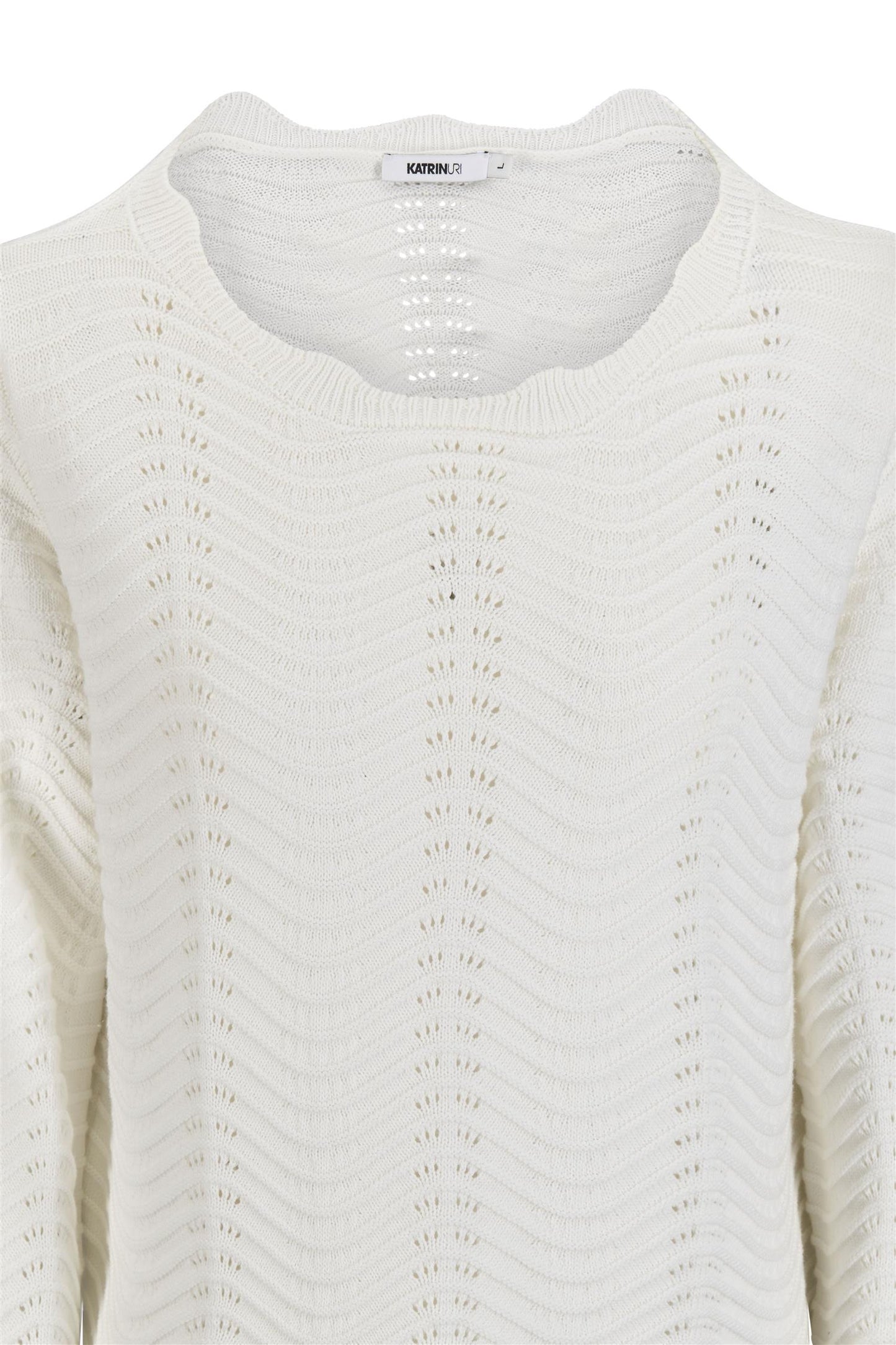 Katrin Uri The Wave Riviera Pullover White