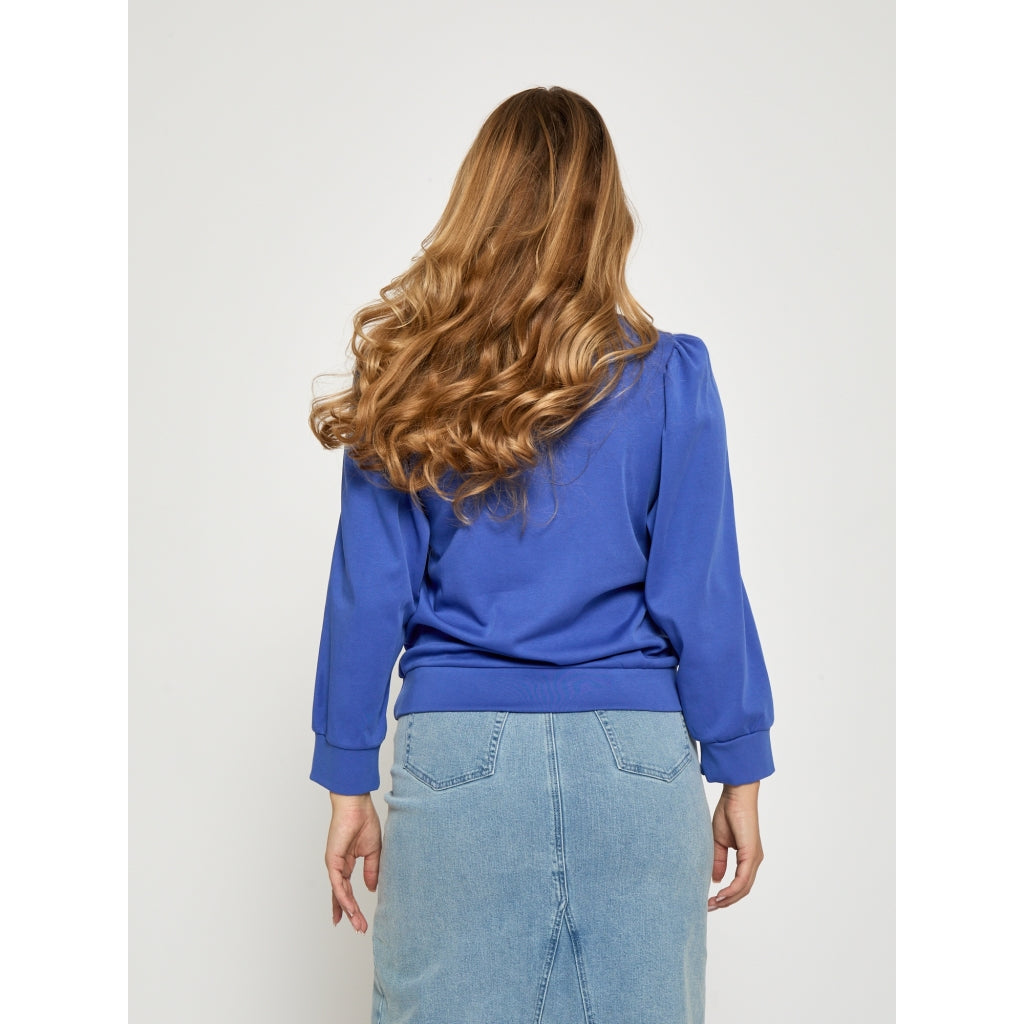 Peppercorn Fiola GOTS Puffsleeve Blouse Amparo Blue