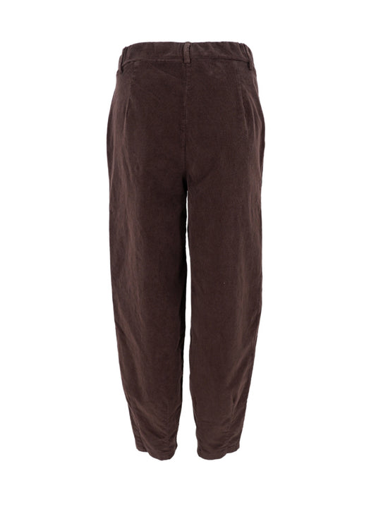 Black Colour Memphis Barrel Pant Coffee