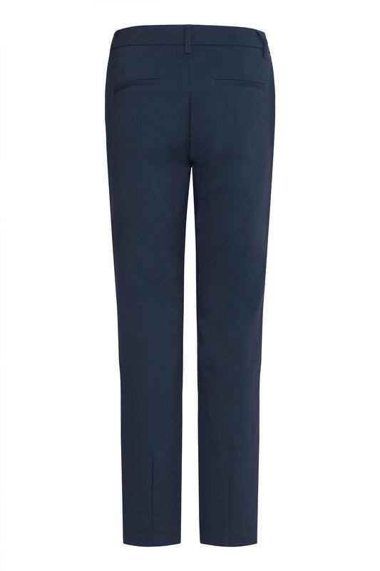 Pulz Bindy HW Pant Long Skinny Leg Dark Saphire