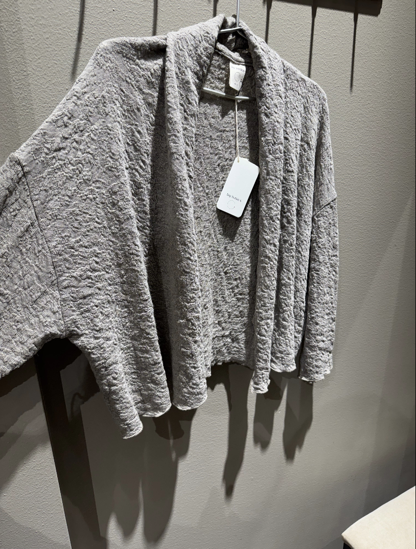 By Basics 8503 Short Cardigan Elephant Melange