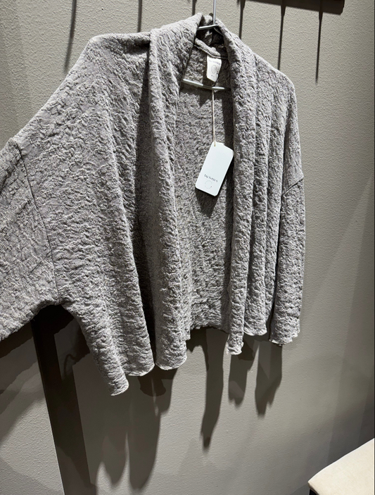 By Basics 8503 Short Cardigan Elephant Melange