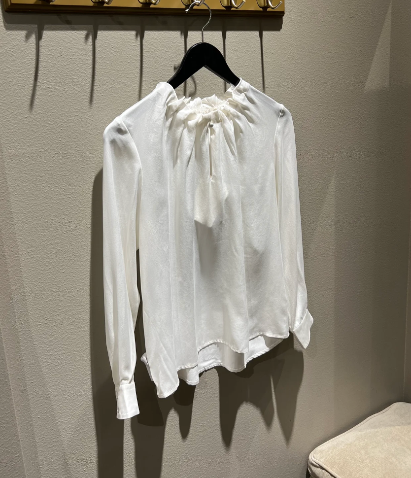 Amuse by Veslemøy Ada Silkebluse Off White