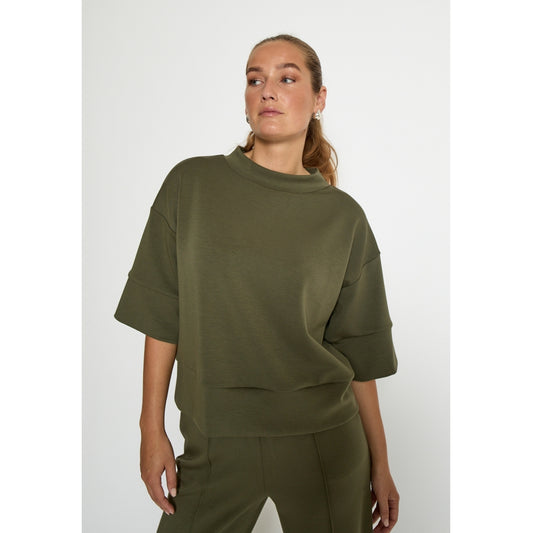 Peppercorn Dicette Half Sleeve Blouse Grape Leaf