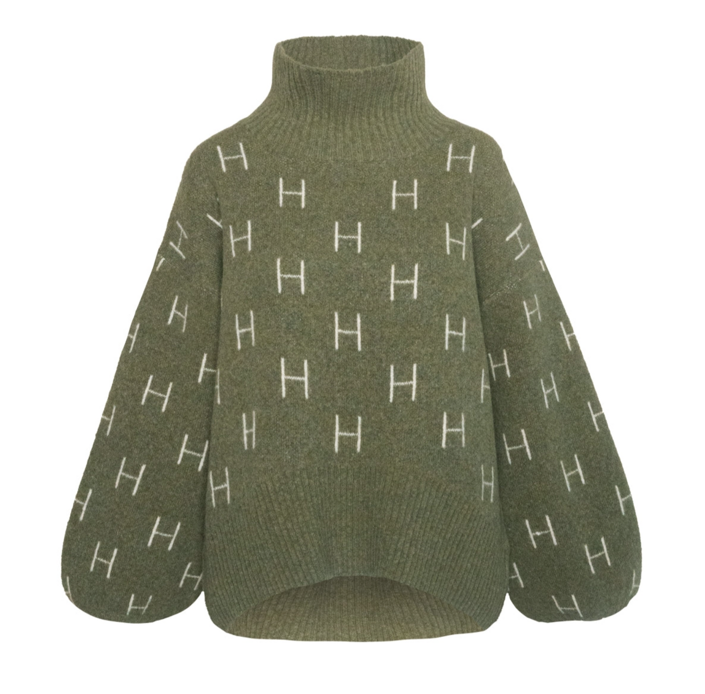 HÉST Fam Short Sweater Winter Moss