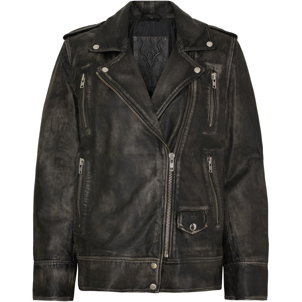 Notyz Oversized Biker Grey W. Silver