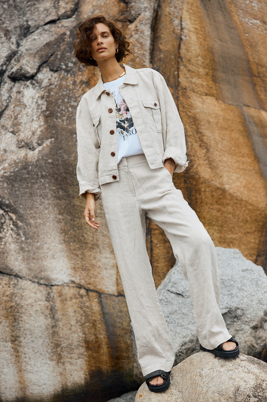 Katrin Uri Cape Town Linen Trouser Natural Linen