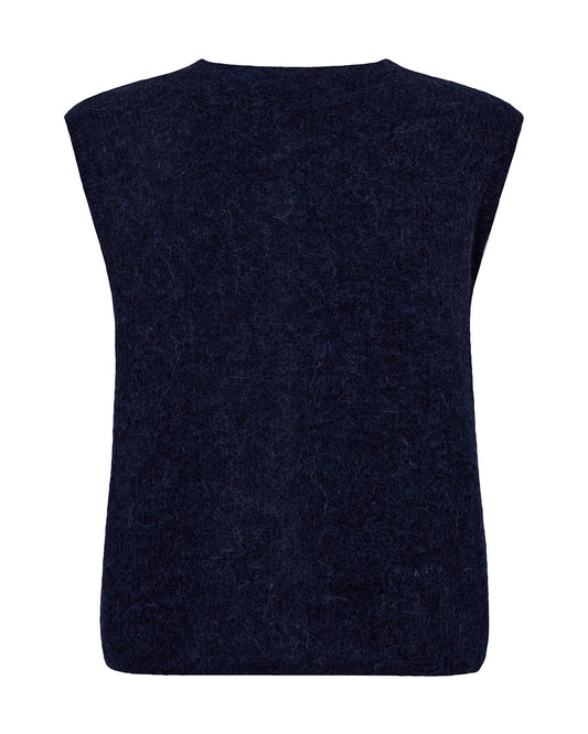 Mos Mosh Almine Thora Knit Vest Maritime Blue