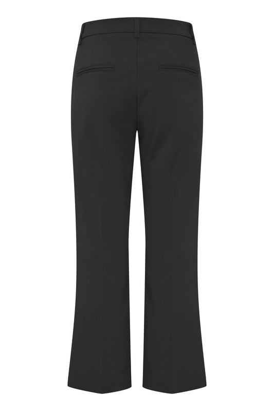 Pulz Bindy HW Pant Kickflared Leg Black Beauty