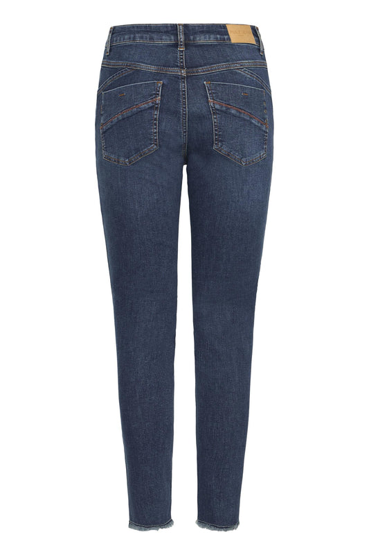 Pulz Carmen HW Jeans Skinny Leg Dark Blue Denim