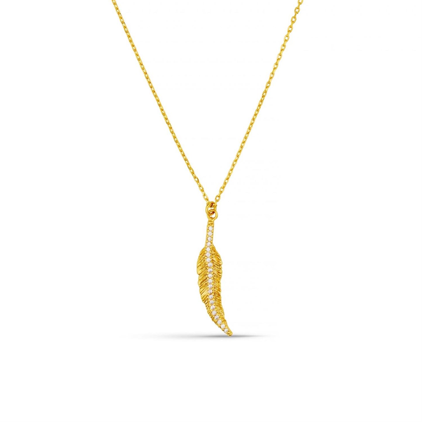 Orelia Pave Necklace Gold