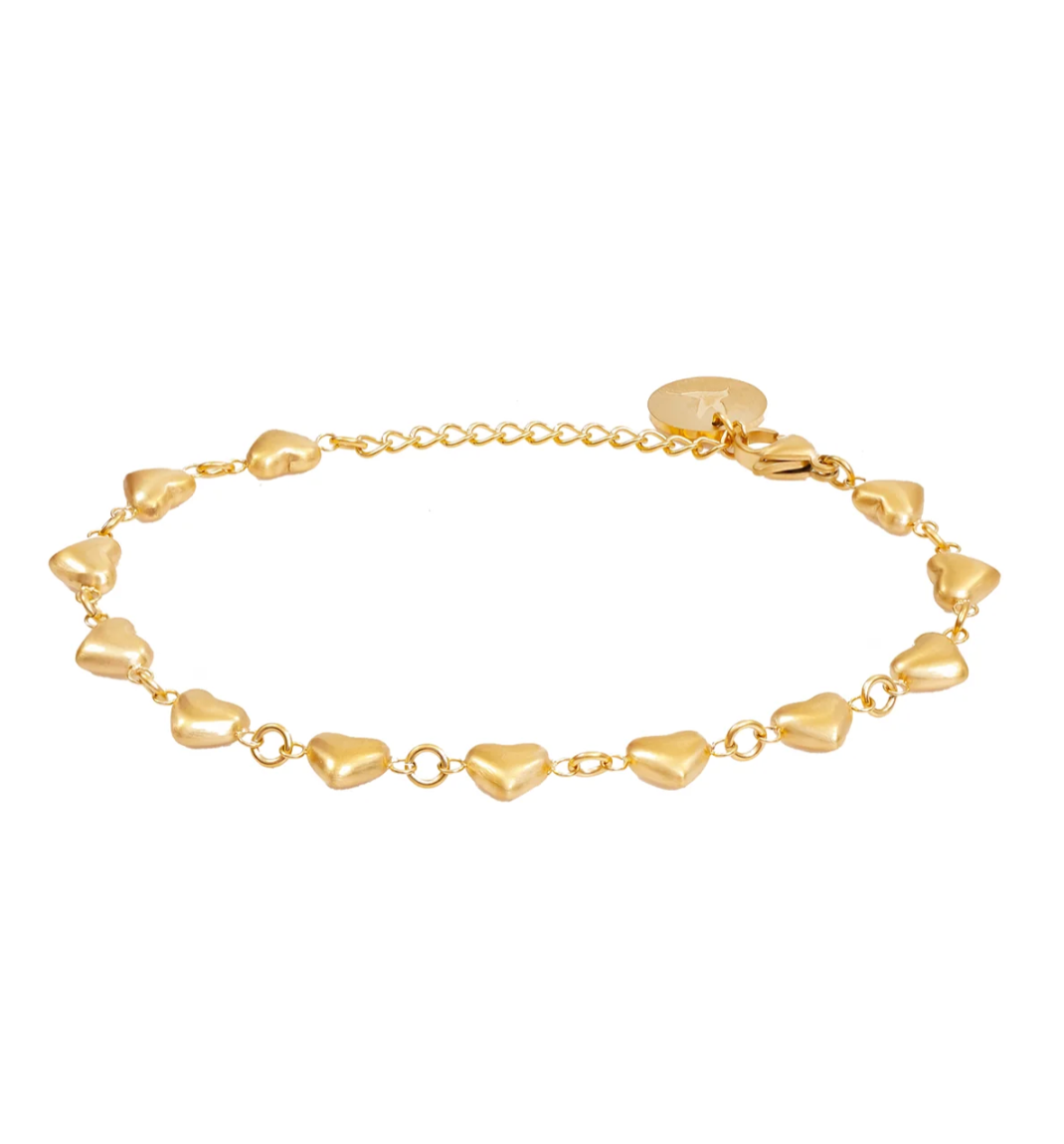 Farmhouse Camilla Øhrling Heart Bracelet Gold