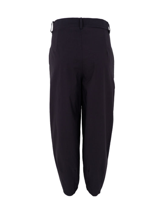 Black Colour Beate Barrel Pant Black