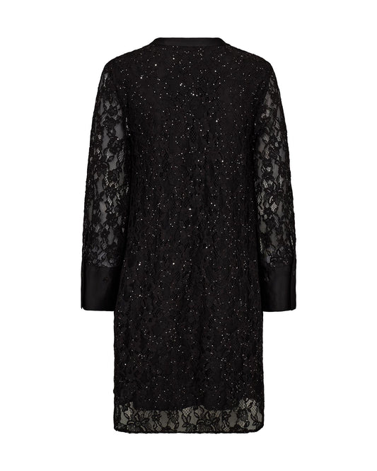 Mos Mosh Yeni Lace Sequin Dress Black