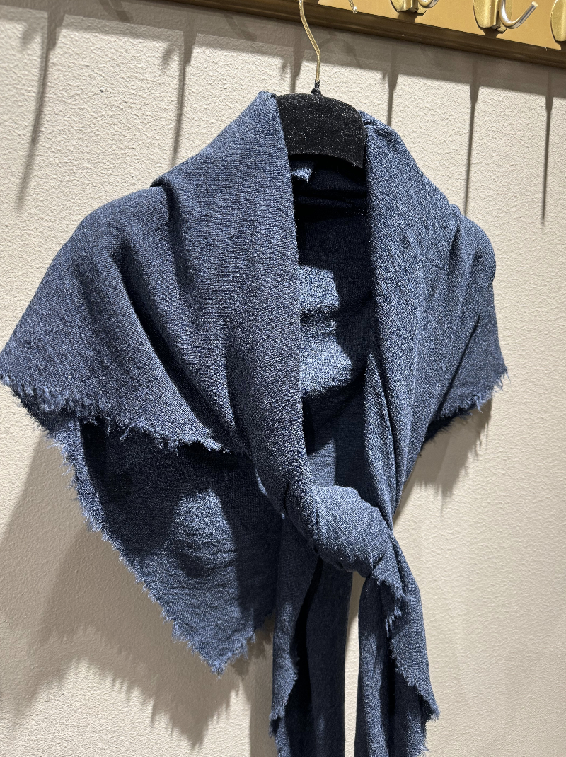 By Basics 1023 Shawl Midnight Blue Melange