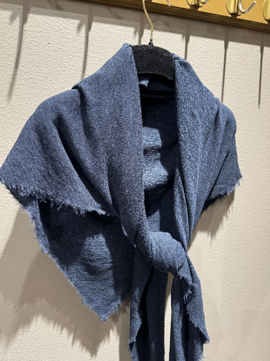 By Basics 1023 Shawl Midnight Blue Melange