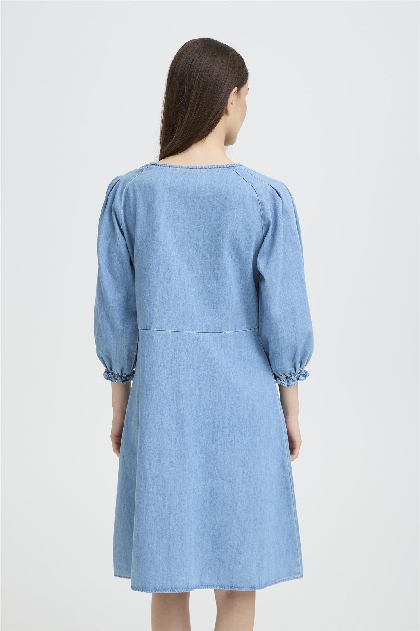 Pulz Malia Dress Light Blue Denim