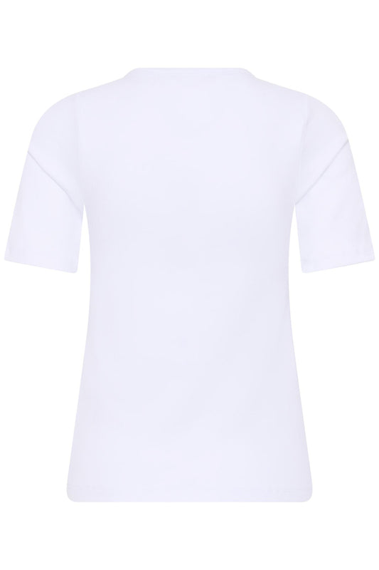 Culture Alyssa Rib T-Shirt White