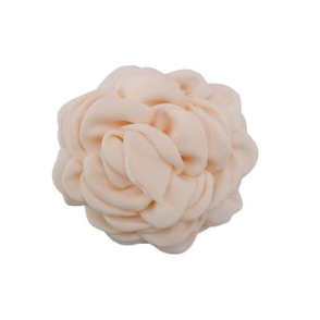 Black Colour Villa Mega Flower Brooch Creme