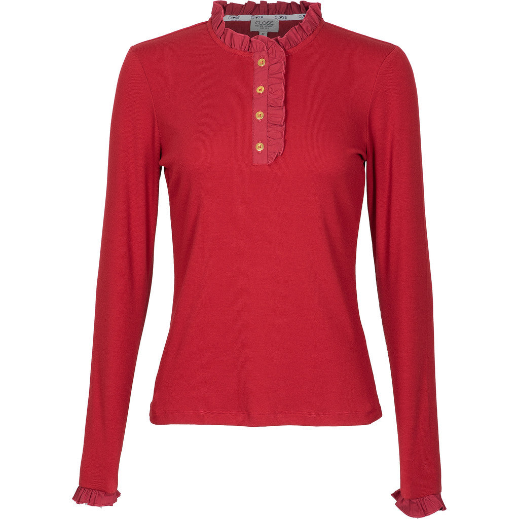 Close to my Heart Flory T-shirt Garnet Red