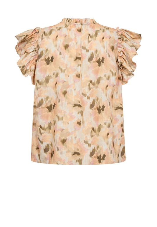 Mos Mosh Tea Flower Field Blouse Burnt Olive