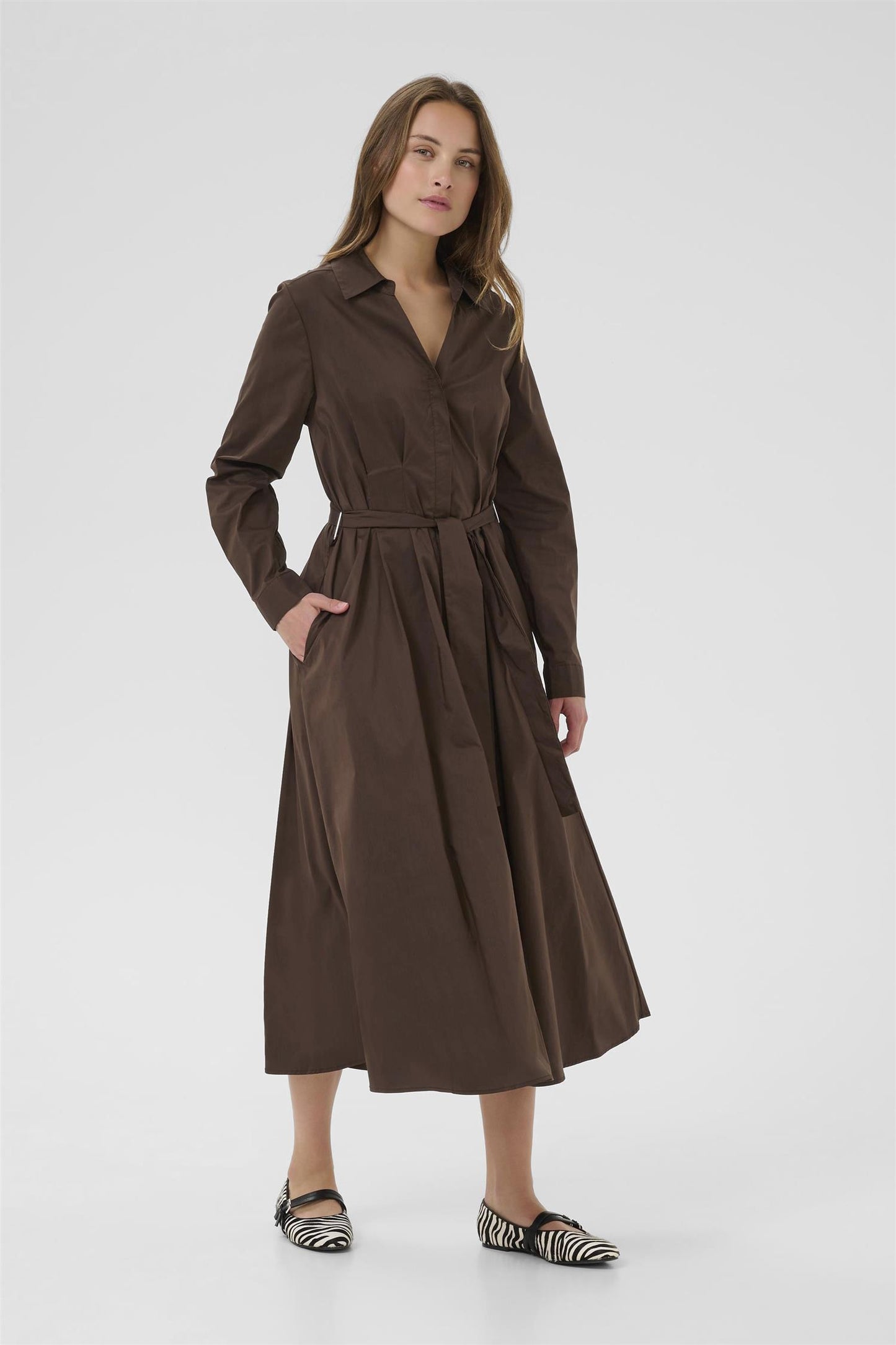Culture Elna Antoinett Dress Coffee Bean